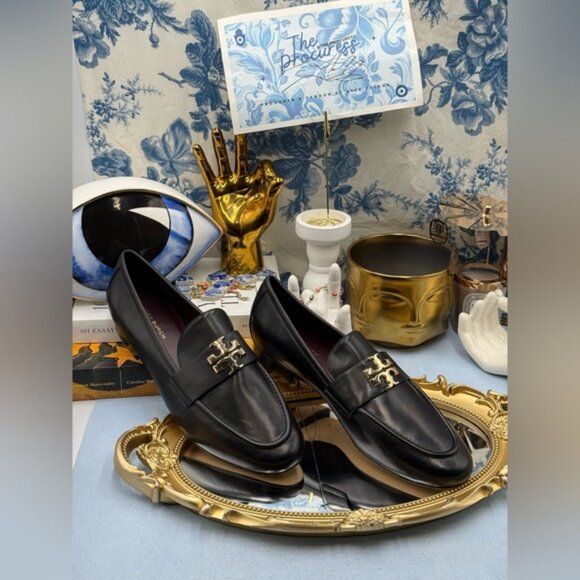 🆕 TORY BURCH 🧿 NWOB Eleanor Loafer, Perfect Black - Sz 7.5 - Picture 3 of 15